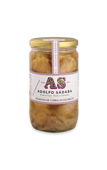 Picantón de Corral en Escabeche (frasco 850 ml)