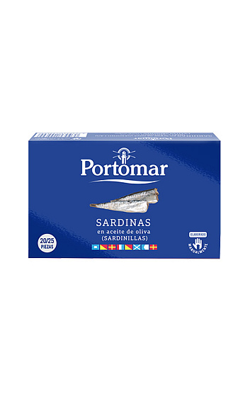 Sardinillas en aceite de oliva 20/25 piezas 115 g Portomar