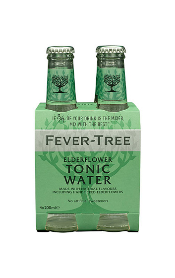 Fever Tree Elderflower Tonic Water 20cl (x4)