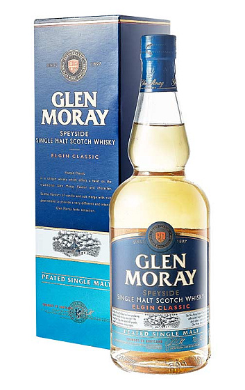 Glen Moray Peated Whisky Single Malt con astuccio