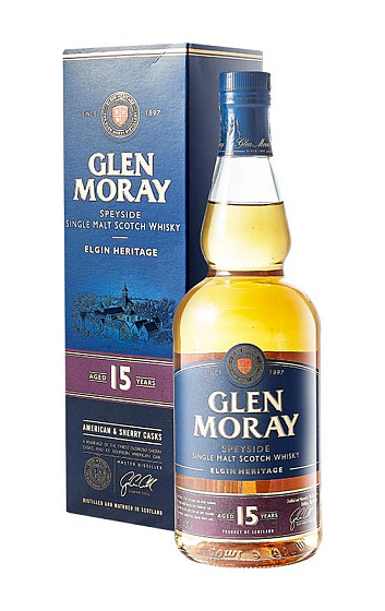 Glen Moray 15 Years Whisky Single Malt con astuccio