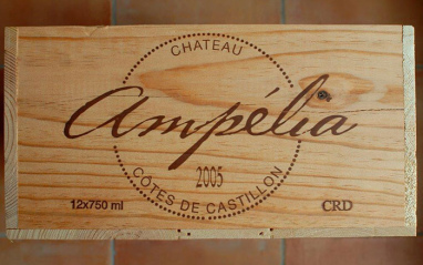 Caja de madera de Ampélia