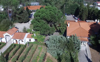 Vista aérea de la bodega Cabriz en Dão. 