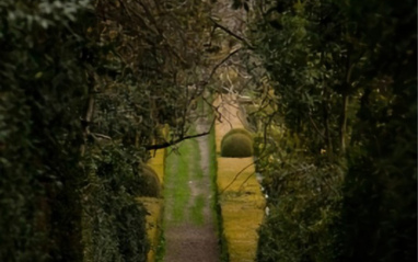 Camino en los jardines del Palacio