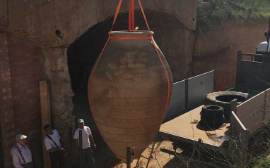 Detalle de las vasijas de barro Detalle de las vasijas de barro