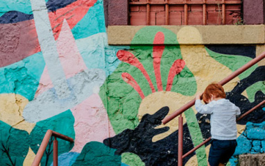 Detalle en las escaleras de la bodega