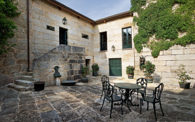 Patio de la bodega-hotel