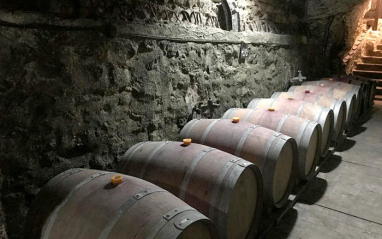 Barricas en la cueva de Mas de Mancuso