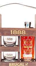 Estuche Ron Brugal 1888 + 2 Vasos