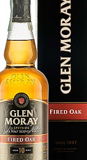 Glen Moray 10 Years Double Cask Fired Oak Whisky Single Malt con astuccio